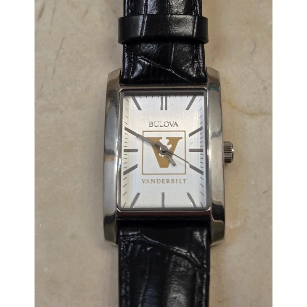 Bulova Tank Vanderbilt Collegiate Watch New Battery